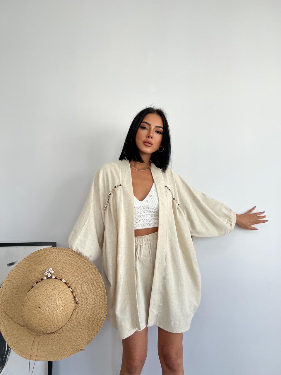 Turkish Cotton-Linen Beach Set