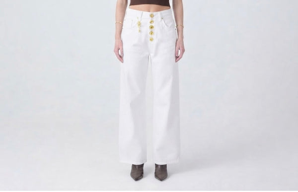 Schiaparelli: The Crisp White Gold-Thread Denim Collection