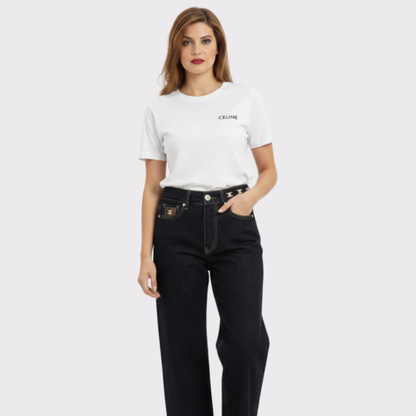 Celine Triomphe Wide-Leg Jeans