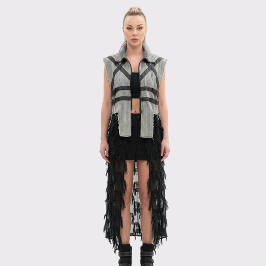 Chic Turkish Utility Vest-Cardigan
