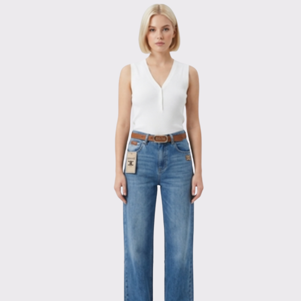 Celine Triomphe Wide-Leg Jeans