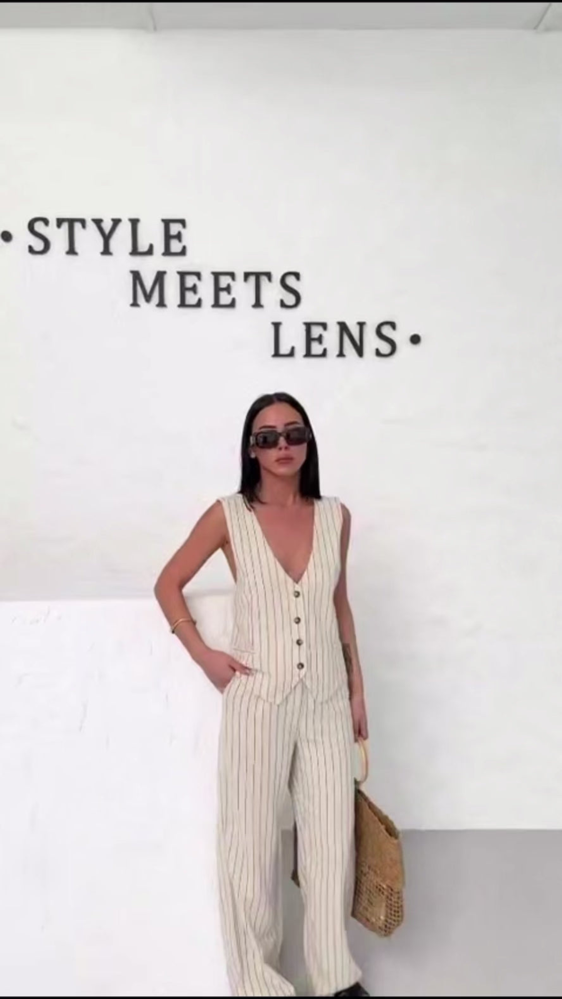 Linen-Cotton Co-ord with Chic Back Detail