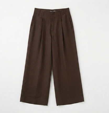 YSL Linen Tailored Vest & Wide-Leg Trousers Set | Luxury Two-Piece Outfit