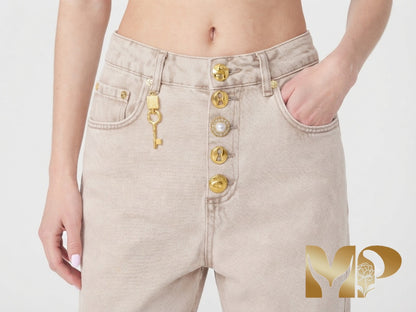 Schiaparelli: The Café-Au-Lait Gold-Thread Denim Collection