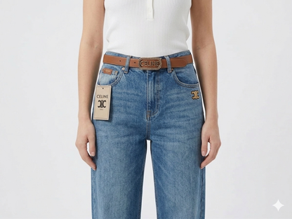 Celine Triomphe Wide-Leg Jeans