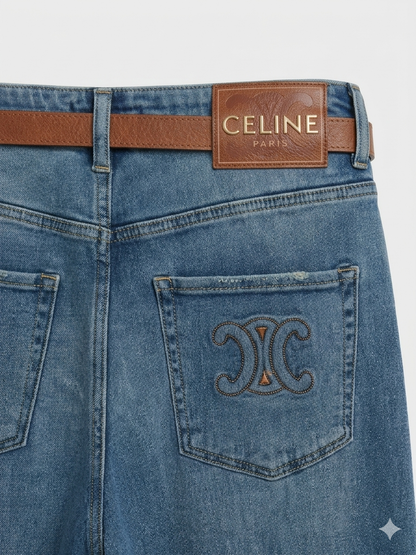 Celine Triomphe Wide-Leg Jeans