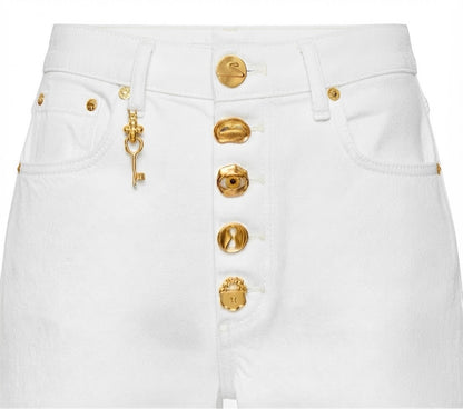 Schiaparelli: The Crisp White Gold-Thread Denim Collection