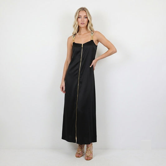 Schiaparelli Inspired Black Maxi Dress