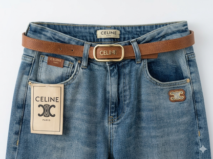 Celine Triomphe Wide-Leg Jeans