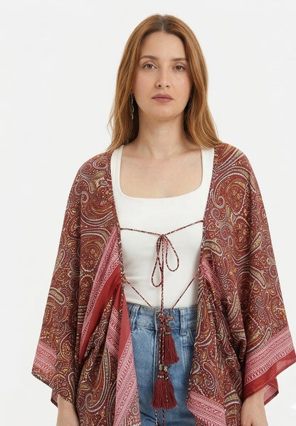 Italian Silk Oversized Maxi Cardigan