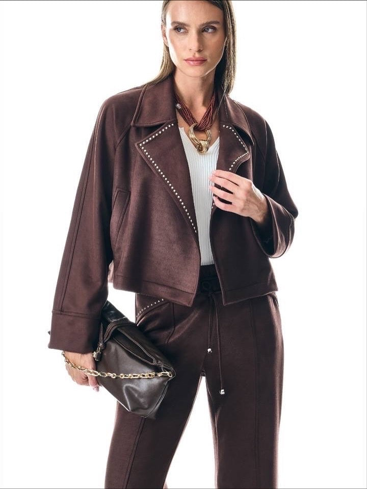 Chic Velvet Semi-Classic Suit