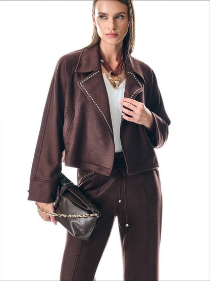 Chic Velvet Semi-Classic Suit