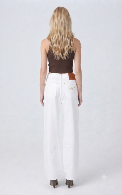 Schiaparelli: The Crisp White Gold-Thread Denim Collection