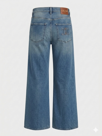 Celine Triomphe Wide-Leg Jeans