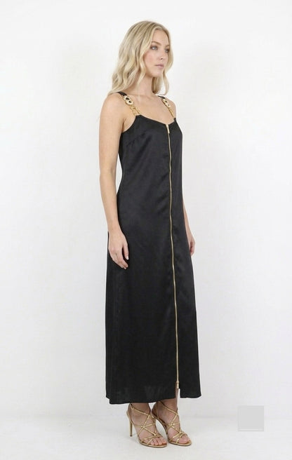 Schiaparelli Inspired Black Maxi Dress