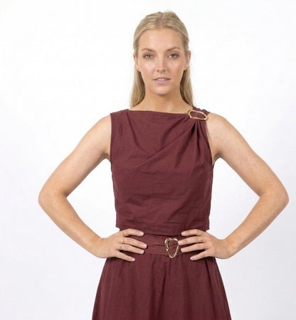 Maroon Two-Piece Set