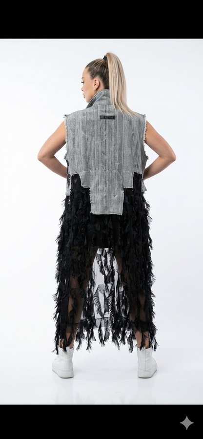 Chic Turkish Utility Vest-Cardigan
