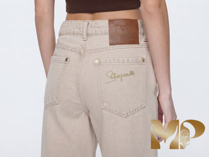 Schiaparelli: The Café-Au-Lait Gold-Thread Denim Collection