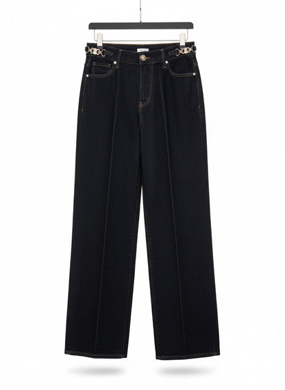 Celine dark indigo wide-leg