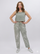 Soft Italian Linen Trousers with Silver Print