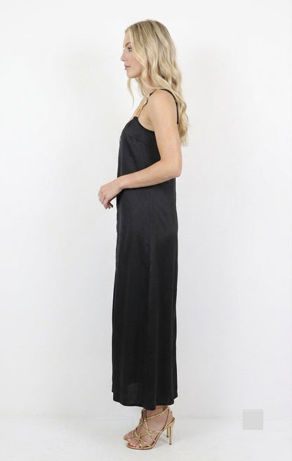 Schiaparelli Inspired Black Maxi Dress
