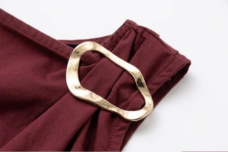 Maroon Two-Piece Set