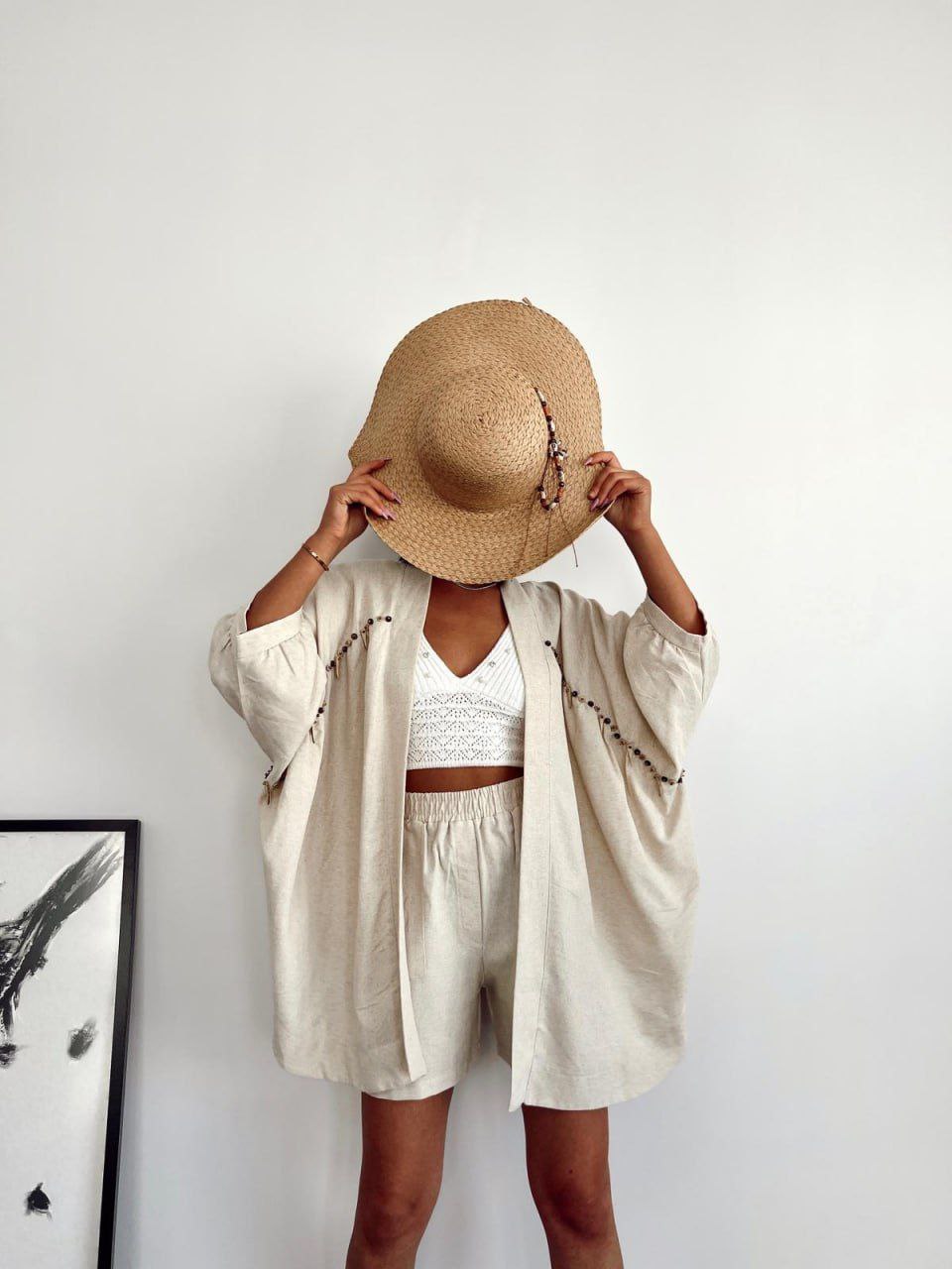 Turkish Cotton-Linen Beach Set