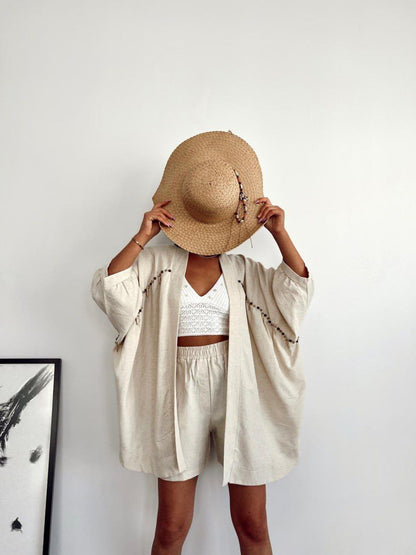 Turkish Cotton-Linen Beach Set