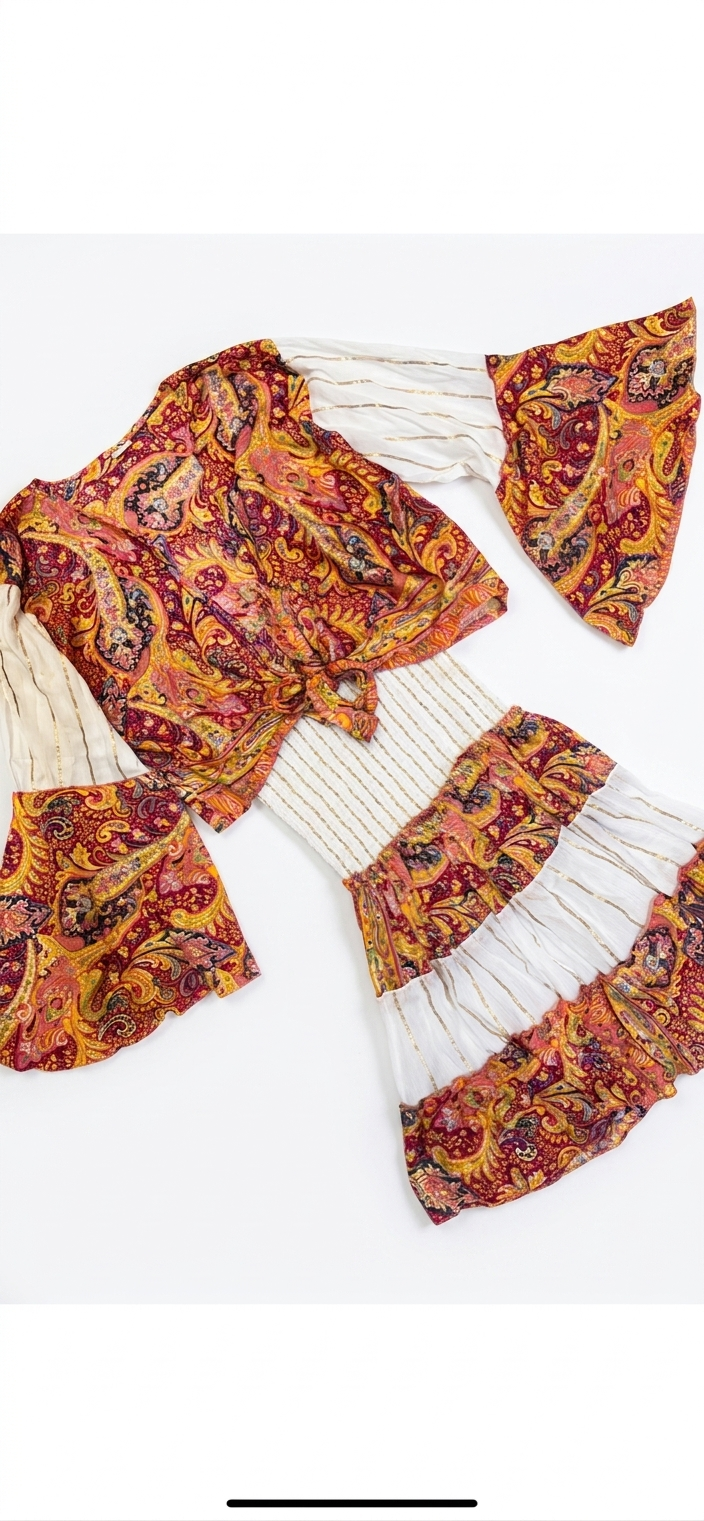 Gold Paisley Dream: The Must-Have Indian Set