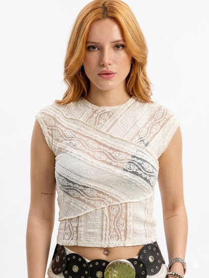 Ethereal Lace Two-Piece Set | Premium Handcrafted Elegance