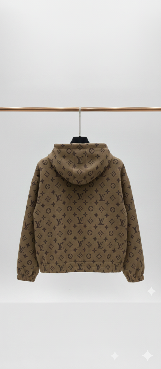 Premium LV Monogram Wool Tracksuit