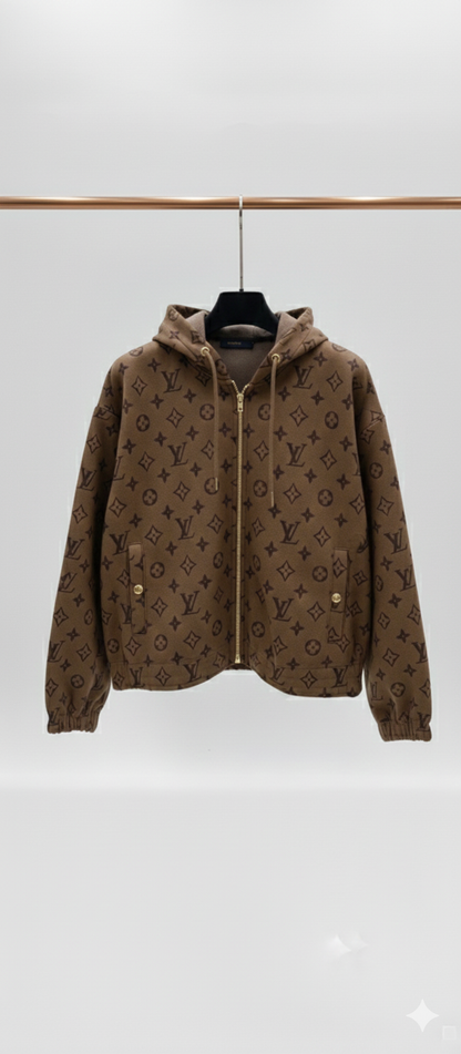Premium LV Monogram Wool Tracksuit