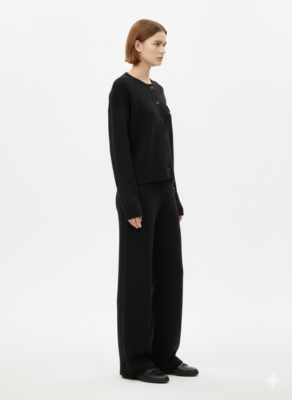 Luxury Ribbed Knit Prada Set