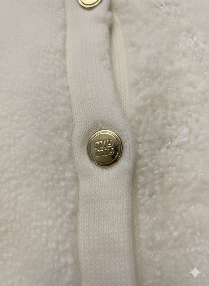 Miu Miu Cropped Wool Cardigan